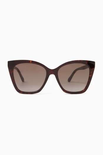Rua Cat-eye Frame Sunglasses in Acetate