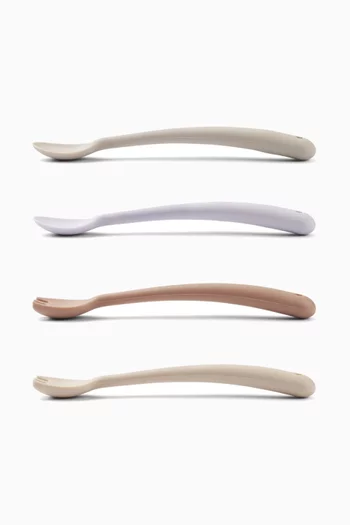 Shea Feeding Cutlery in Silicone, Set of 4