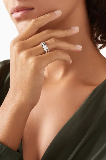 Small Quatre White Edition Ring in 18kt White Gold
