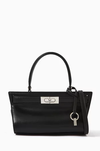 Petite Lee Radziwill Cat Eye Top-handle Bag in Leather
