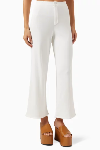 Cropped Jabber Pants in Viscose