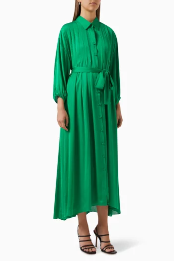 Elise Midi Shirt Dress in Chiffon