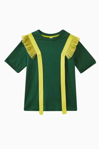 Adella Ruffled Sailor T-Shirt in Cotton