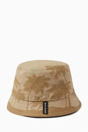 Exclusive All-over Palms Bucket Hat