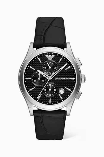 Paolo Chrono Stainless Steel Watch, 43mm