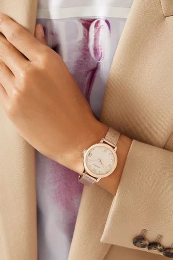 Cleo Stainless Steel Quartz Watch, 32mm