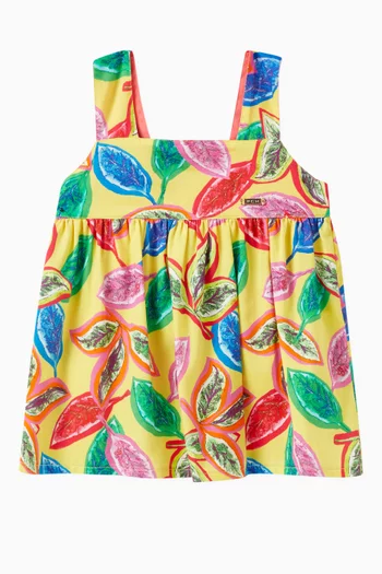 Fina Floral Print Dress in Cotton