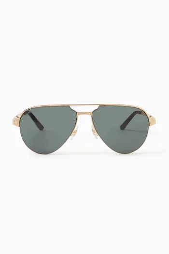Santos de Cartier Sunglasses in Metal