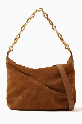 Diamond Soft Hobo/S Bag in Suede