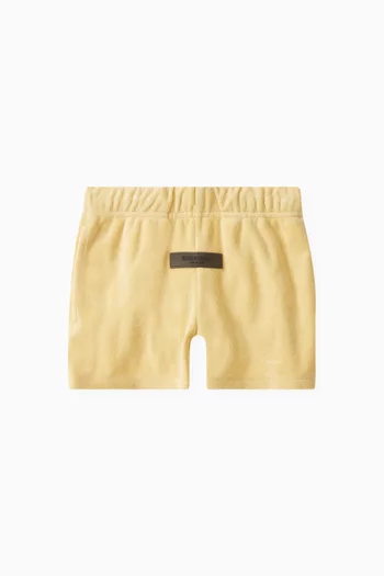 Running Shorts in Cotton-blend Terry