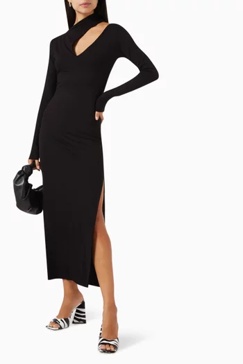 فستان بامبينا طويل مزيج فيسكوز