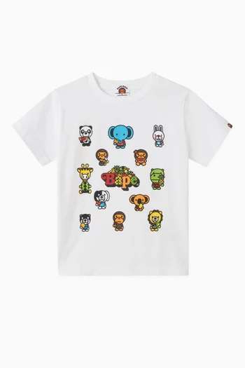 Graphic-print T-shirt in Cotton