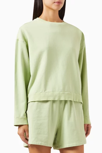 Evans Sweatshirt in Cotton-blend Fleece
