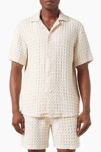 Cuba Waffle Shirt in Cotton