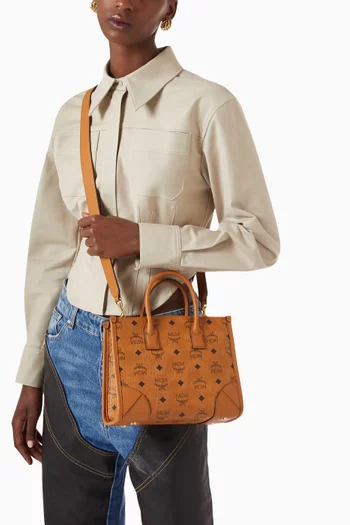 حقيبة يد مينشن صغيرة بنقشة فيستوس