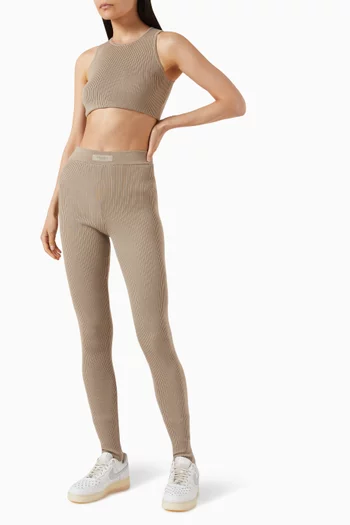 Sports Tank Top in RIbbed-knit