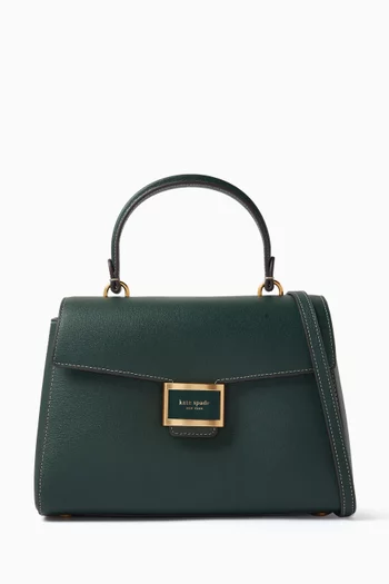 Medium Katy Top Handle Bag in Leather