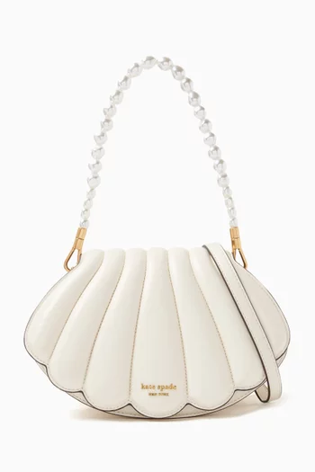 3D Shell Crossbody Bag in Leather