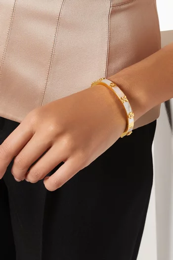 Heritage Bloom Hinged Bangle