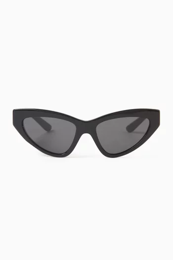 نظارة شمسية فلور أزور بتصميم عين القطة وإطار أسيتات