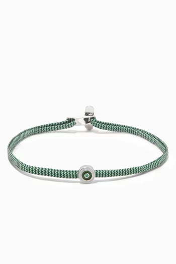 سوار أوبوس بحبل وفضة إسترلينية ونايلون