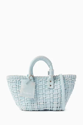 XS Bistro Basket with Strap in Washed Denim