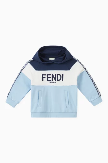 Logo-embroidered Hoodie in Cotton