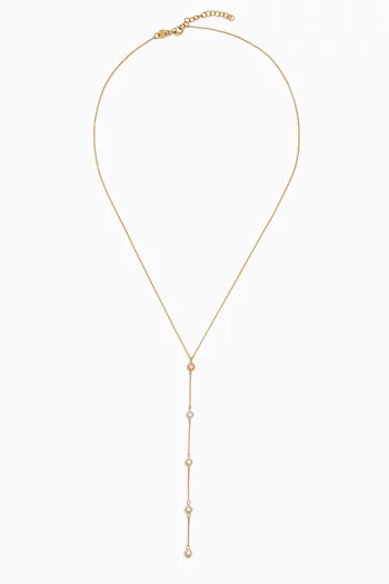 Kiku Pearl Necklace in 18kt Gold