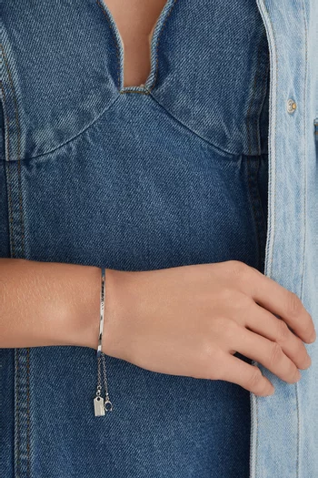 Signature Slider Bangle in Metal