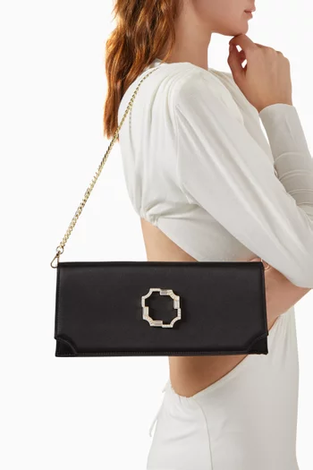 Vivien Clutch Bag in Satin