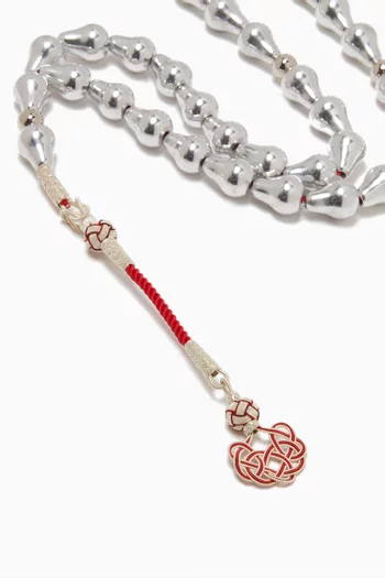 Large Aluminum Masbaha Prayer Beads