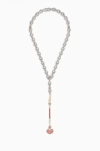 Large Aluminum Masbaha Prayer Beads