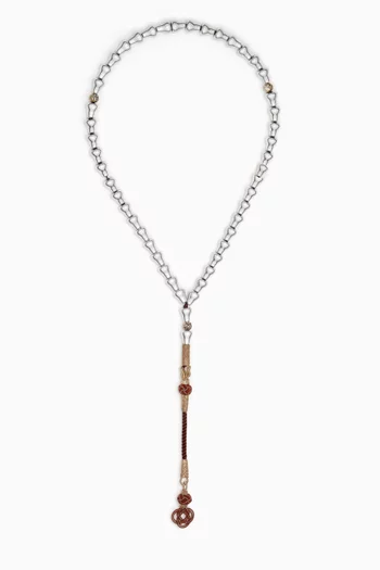 Small Aluminum Masbaha Prayer Beads
