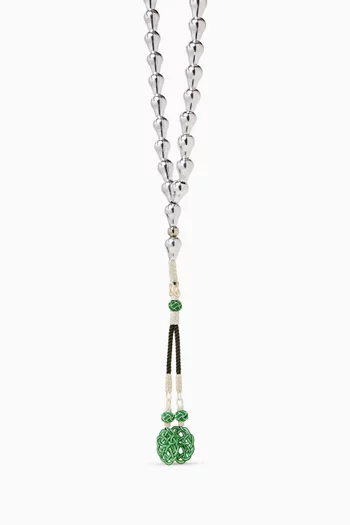 Large Aluminum Masbaha Prayer Beads