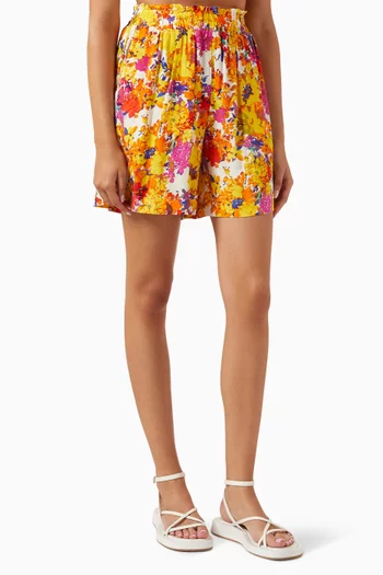 Yasfinna Floral-print Shorts in EcoVero™