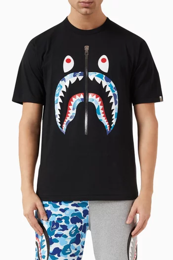 ABC Camo Shark T-shirt in Cotton