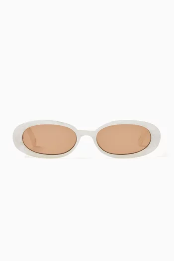 Outta Love Oval Sunglasses in BPA-free plastic