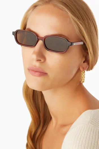 Pilferer Rectangular Sunglasses in BPA-free Plastic