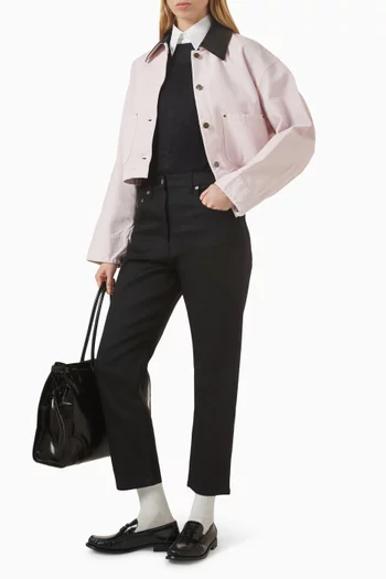 بنطال جينز بخمسة جيوب دينم مطاطي