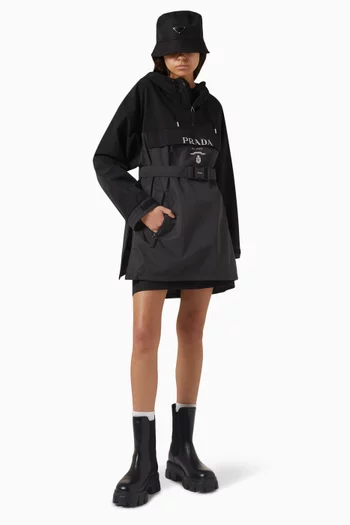 Logo Raincoat in Nylon