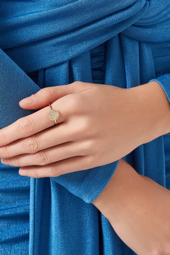 Amelia Versailles Mother of Pearl Ring in 18kt Gold