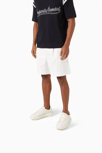 EA Logo Sneakers in Leather