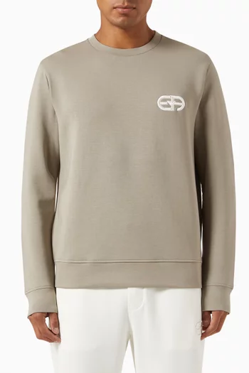 Logo Sweatshirt in Cotton Jersey