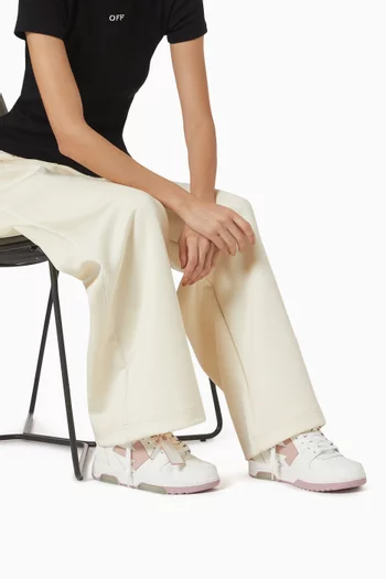 Out Of Office Low Top Sneakers in Leather