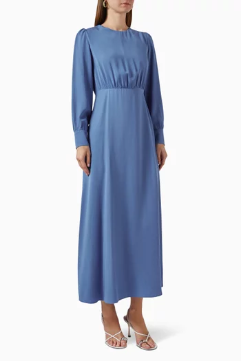 Bcbg satin draped back new arrivals maxi dress