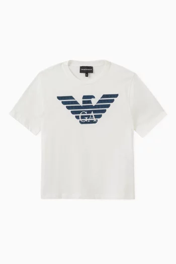 Appliqué Logo T-shirt in Cotton