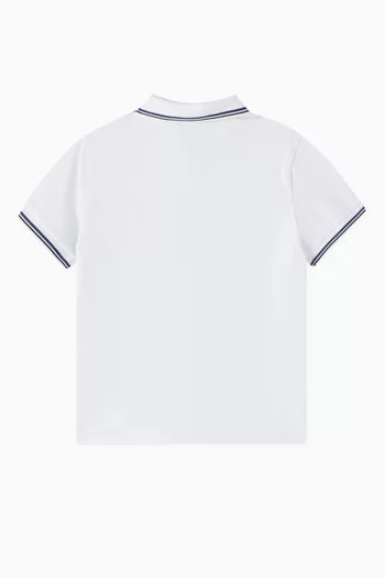 Polo Shirt in Stretch Cotton-piqué