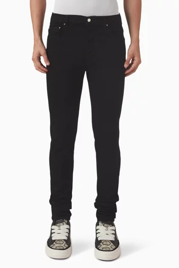 Logo-plaque Skinny Jeans in Denim