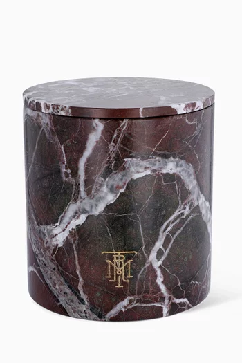 Montroi Rosso Candle Holder in Marble