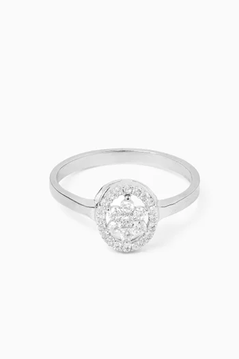 Crystal Ring in Sterling Silver